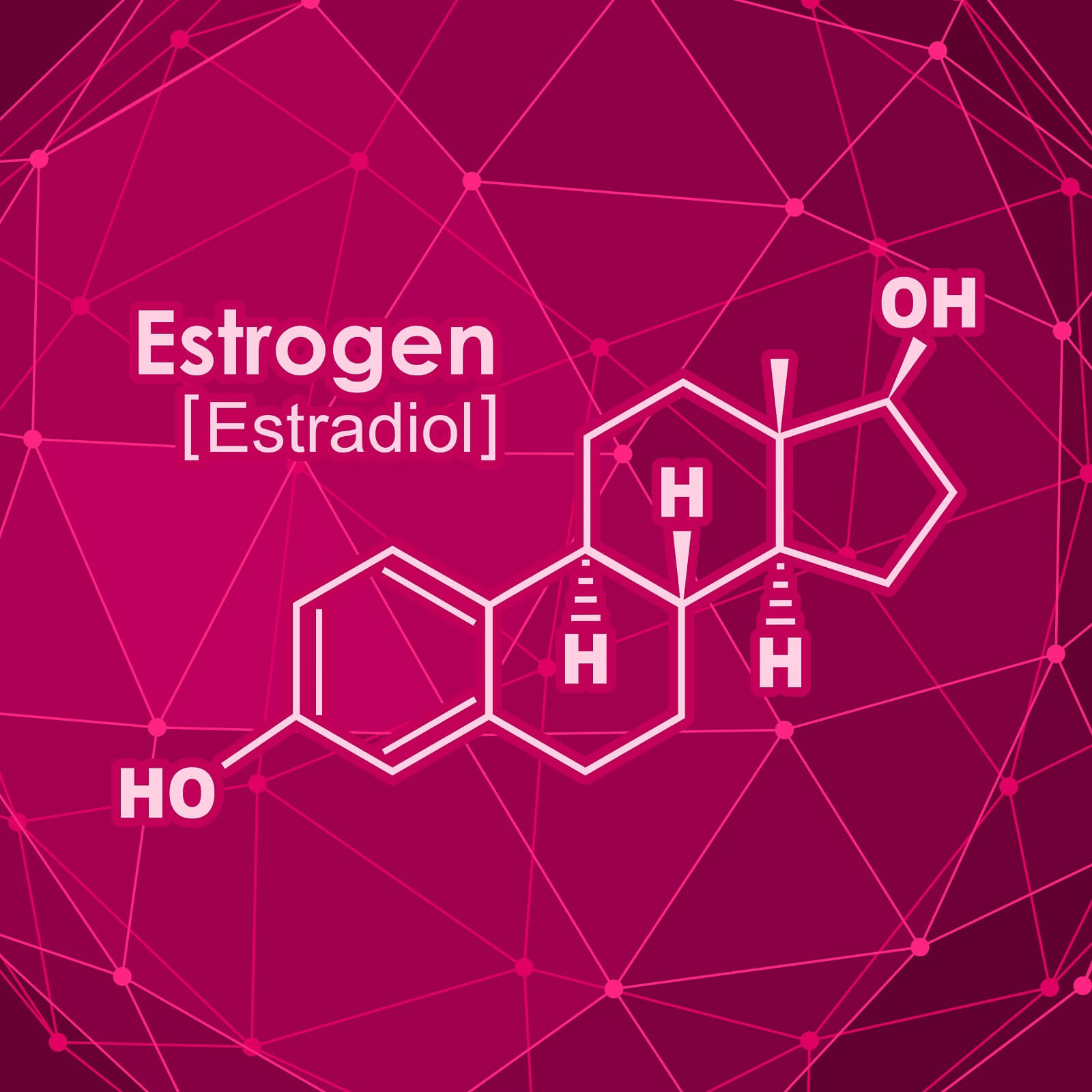 Formula of the hormone estrogen